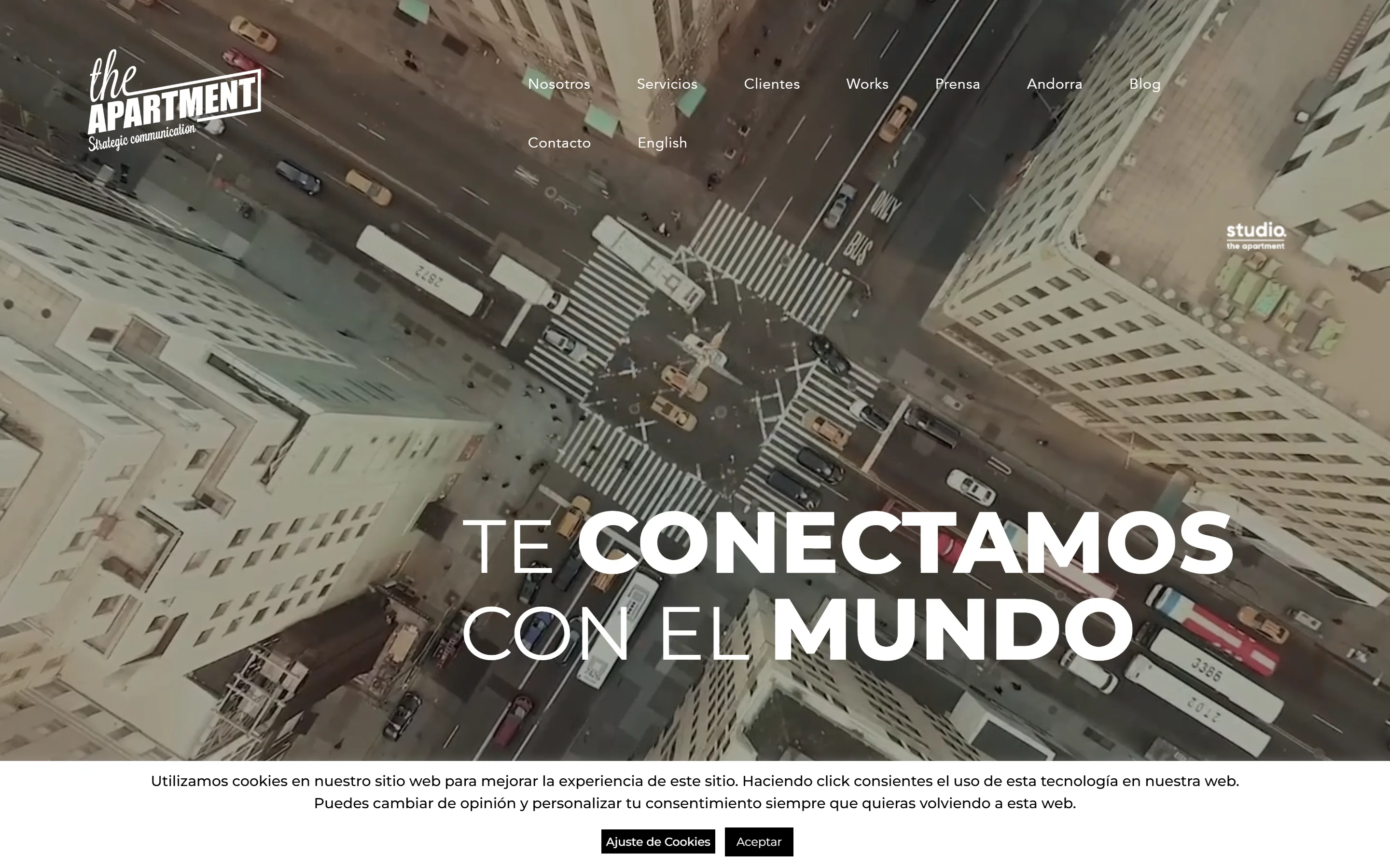 Web de The Apartment, sitio WordPress en mantenimiento